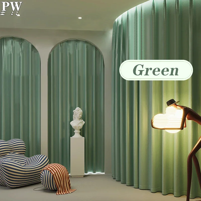 Solid Color Living Room Blackout Cloth Curtain Modern Minimalist IG Fashion Girl Bedroom Shading Curtains Luxury Decoration Home
Solid Color Living Room Blackout Cloth Curtain Modern Minimalist IG Fashion Girl Bedroom Shading Curtains Luxury Decoration Home