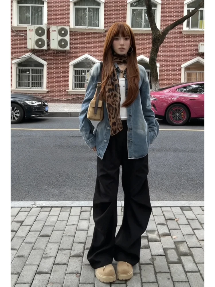 American High Street Folded Work Pants Men's Autumn Clean Fit Straight Leg Loose Casual Wide Leg Pants Slimming Straight
American High Street Folded Work Pants Men's Autumn Clean Fit Straight Leg Loose Casual Wide Leg Pants Slimming Straight