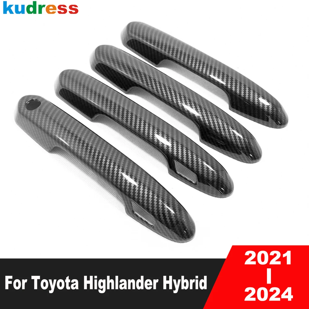 For Toyota Highlander XU70 Kluger Hybrid 2021-2024 Carbon Fiber Car Door Handle Cover Trim Side Handle Catch Overlay Accessories
For Toyota Highlander XU70 Kluger Hybrid 2021-2024 Carbon Fiber Car Door Handle Cover Trim Side Handle Catch Overlay Accessories