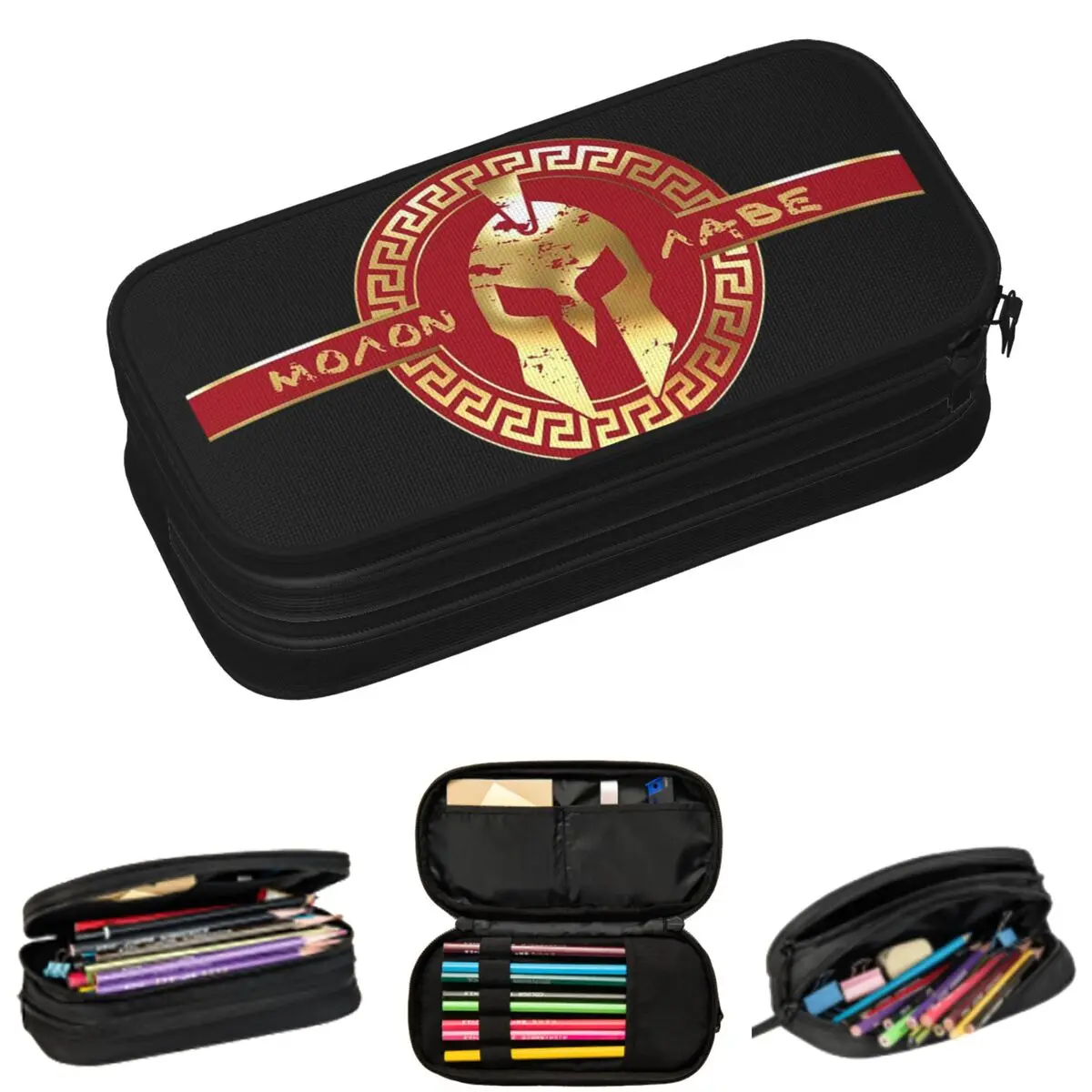 Spartan Sparta Warrior Helmet Logo Pencil Cases for Students Gifts Pen Box Pencil Bag Large Capacity Pencil Pouch
Spartan Sparta Warrior Helmet Logo Pencil Cases for Students Gifts Pen Box Pencil Bag Large Capacity Pencil Pouch