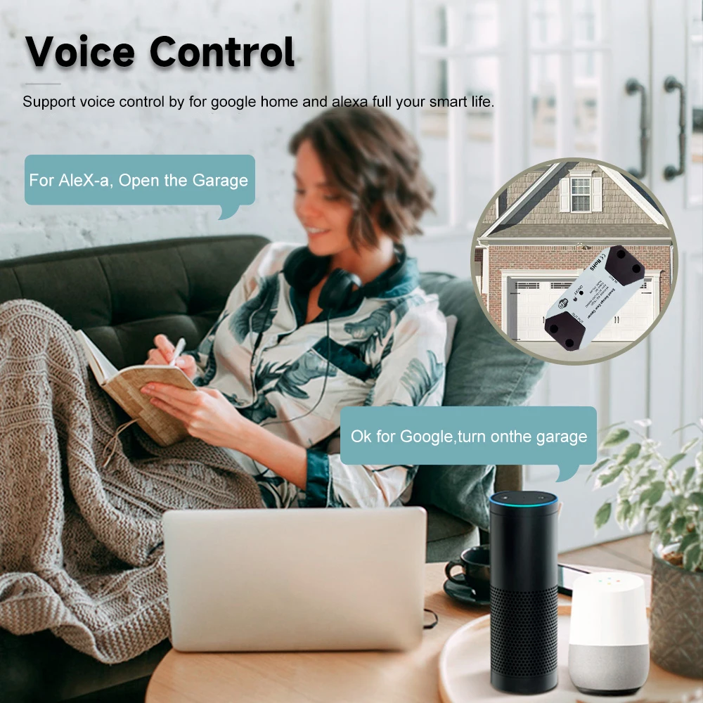 For Tuya Garage Door Controller Door Opener Mobile App Remote Control Automatic WiFi Garage Door Opener Smart Home Accessories
For Tuya Garage Door Controller Door Opener Mobile App Remote Control Automatic WiFi Garage Door Opener Smart Home Accessories