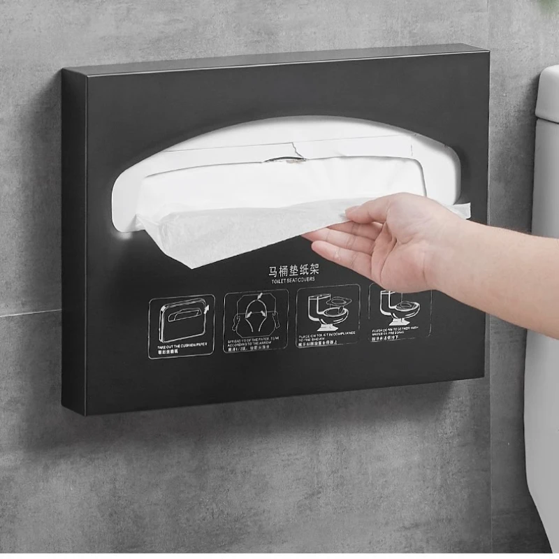 Stainless Steel Toilet Seat Cover Dispenser, Wall Mounted Waterproof Toilet Paper Holder, No-Drill Adhesive Tissue Box
Stainless Steel Toilet Seat Cover Dispenser, Wall Mounted Waterproof Toilet Paper Holder, No-Drill Adhesive Tissue Box