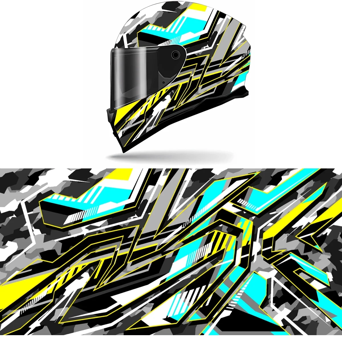 Abstract 3D Stripes Full Helmet Wrap Sticker Motorcycle Helmet Racing Graphic Decal Vinyl Wrap Helmet Decor Sticker
Abstract 3D Stripes Full Helmet Wrap Sticker Motorcycle Helmet Racing Graphic Decal Vinyl Wrap Helmet Decor Sticker