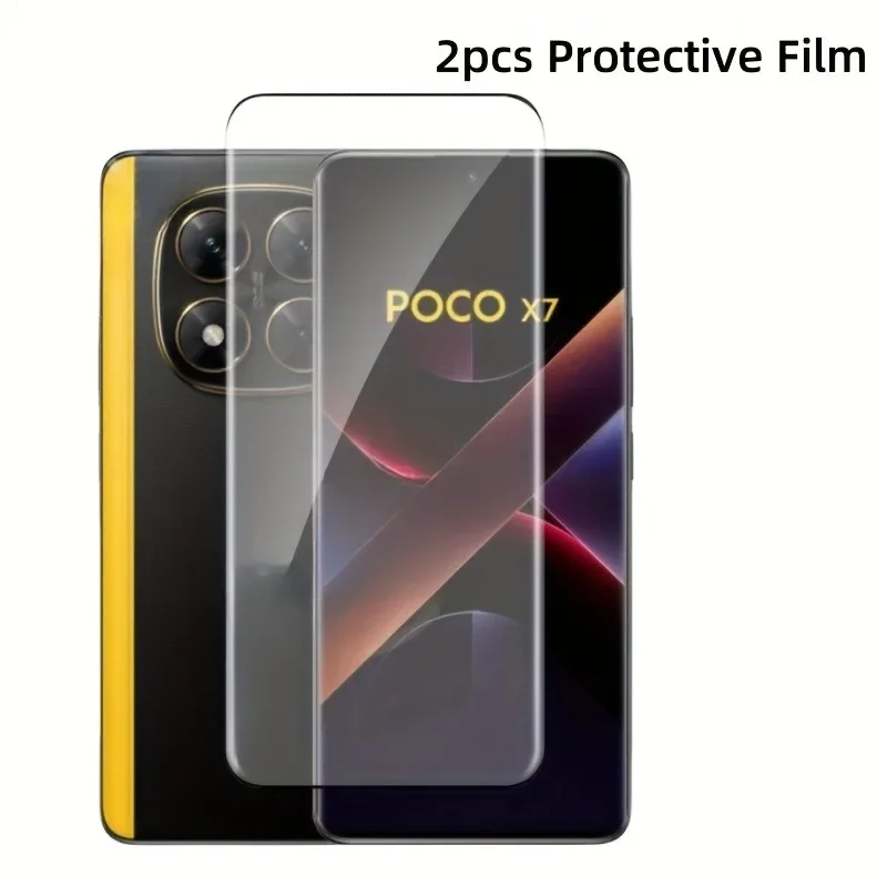 2pcs Full Coverage Protective Film for Xiaomi POCO X7 M7 X6 M6 Pro Screen Protector Film for Redmi Turbo 4 14C Glass
2pcs Full Coverage Protective Film for Xiaomi POCO X7 M7 X6 M6 Pro Screen Protector Film for Redmi Turbo 4 14C Glass
