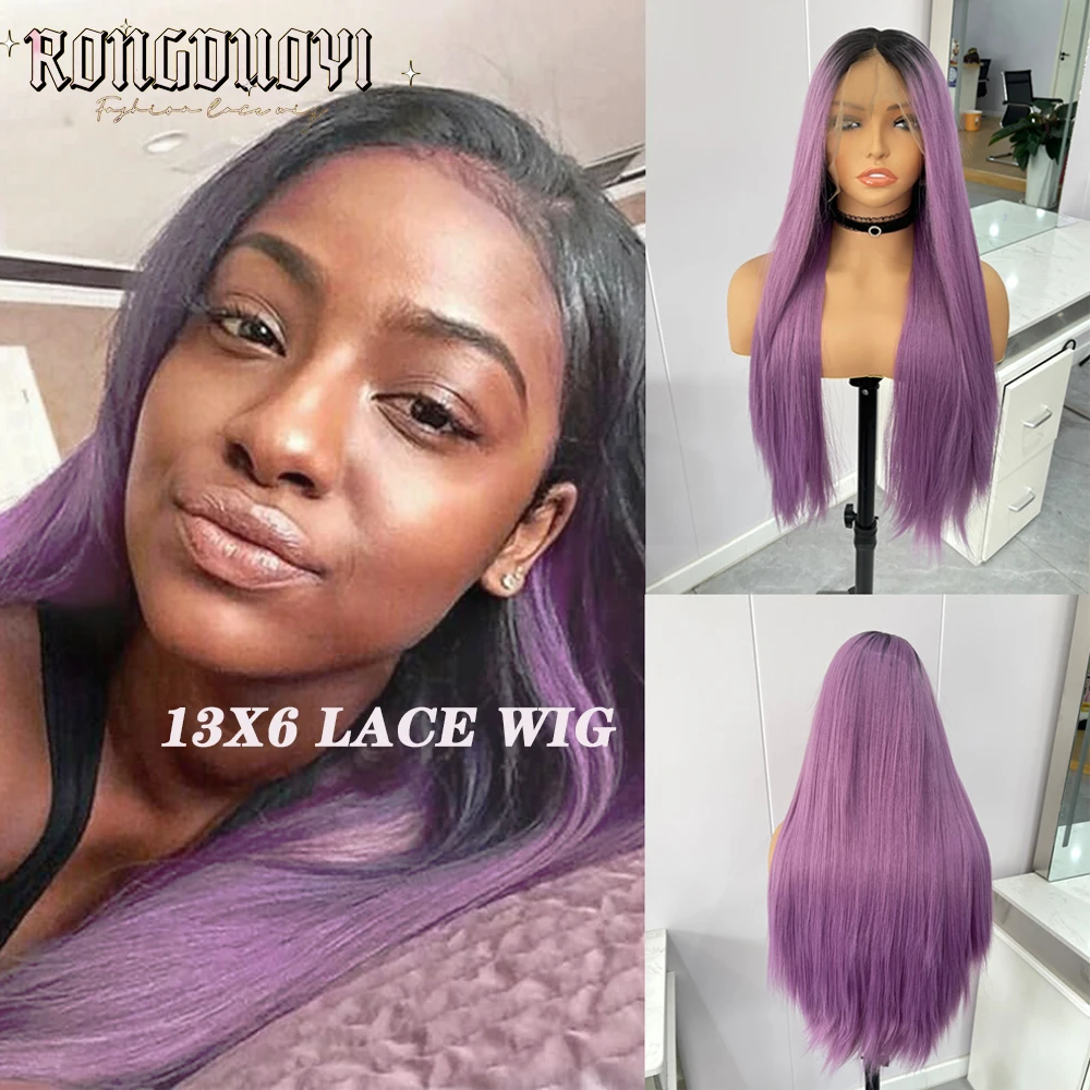 13X6 Ombre Purple Wig Synthetic Lace Front Wigs For Women Lace Natural Hairline Green Ombre Colored Lace Wig Cosplay Daily
13X6 Ombre Purple Wig Synthetic Lace Front Wigs For Women Lace Natural Hairline Green Ombre Colored Lace Wig Cosplay Daily
