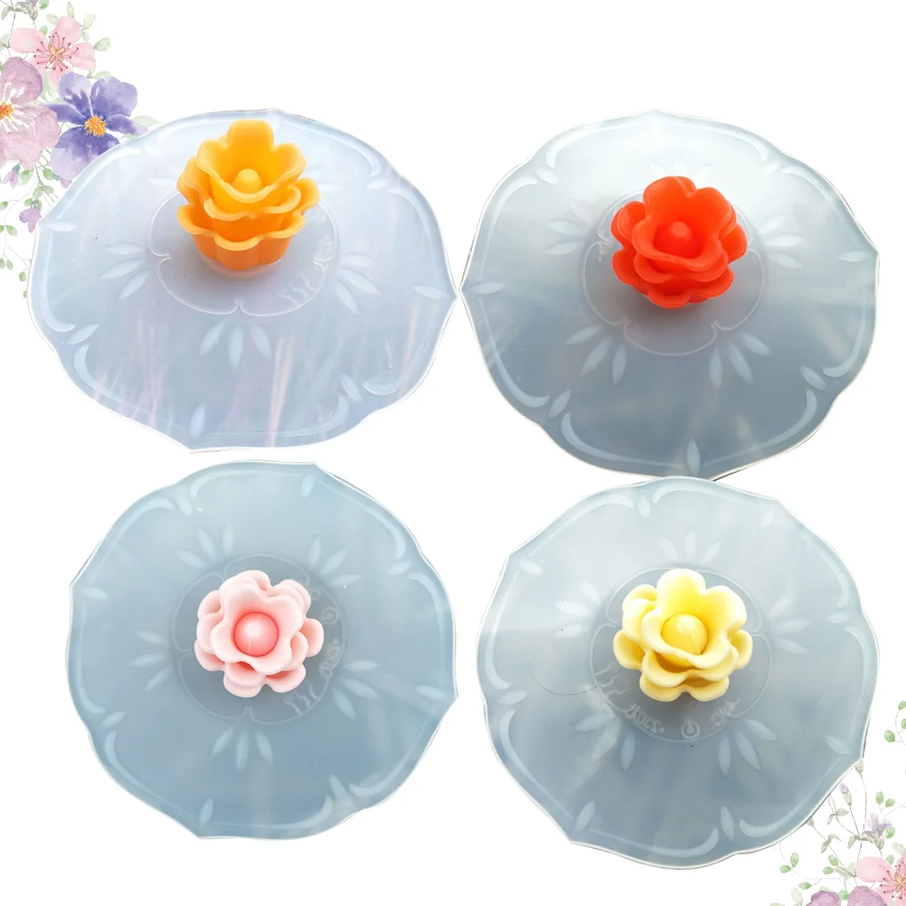 4Pcs Silicone Lid for Cups Rose Pattern Dustproof Cover Sealed Mug Top Prevent Spills Warmth Retaining Kitchen Gadget
4Pcs Silicone Lid for Cups Rose Pattern Dustproof Cover Sealed Mug Top Prevent Spills Warmth Retaining Kitchen Gadget