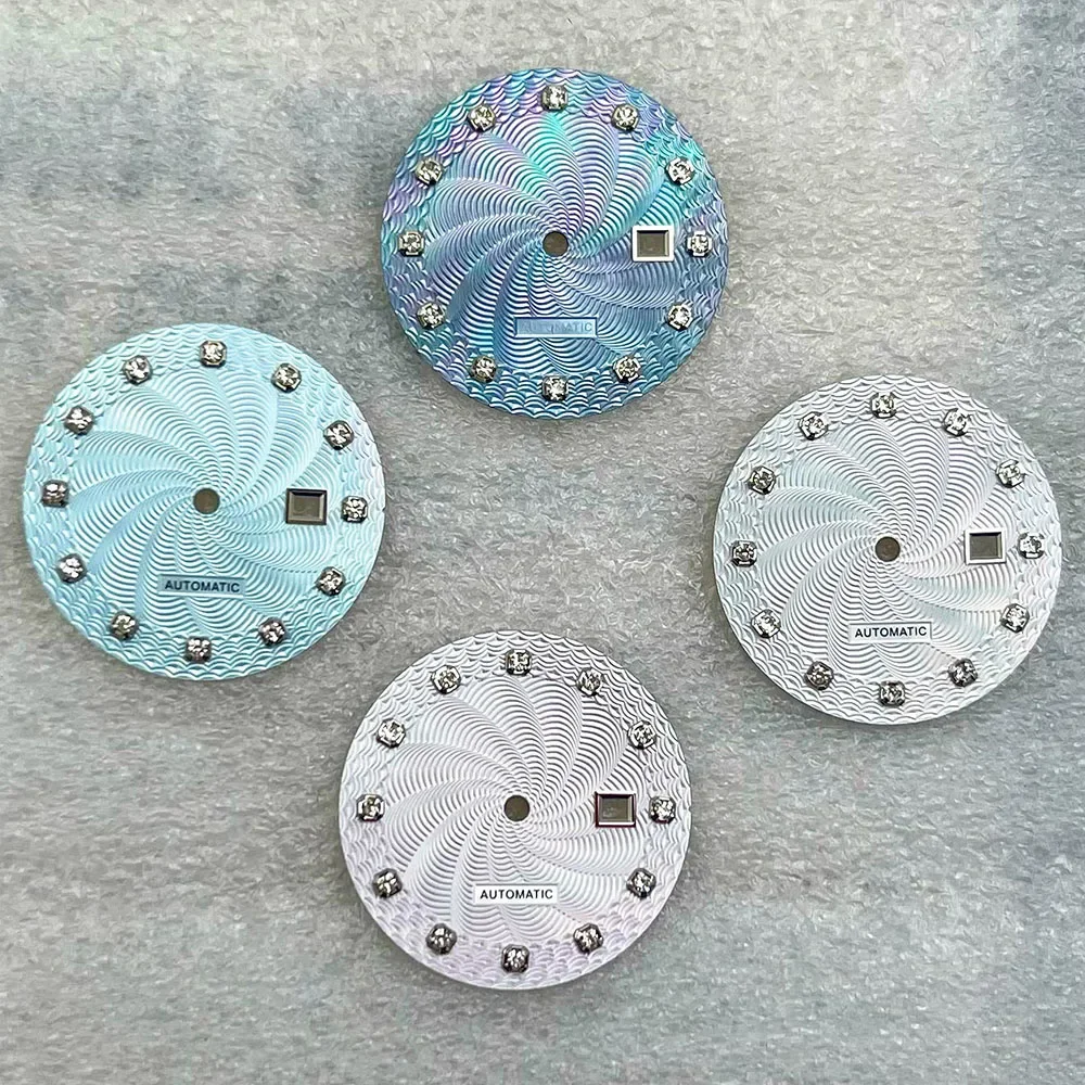 New for NH05 24.5mm Watch Dial Diamond Marker Vortex for NH05/nh06 Automatic Movement Case Mod Parts Conch Eddy Natural MOP
New for NH05 24.5mm Watch Dial Diamond Marker Vortex for NH05/nh06 Automatic Movement Case Mod Parts Conch Eddy Natural MOP