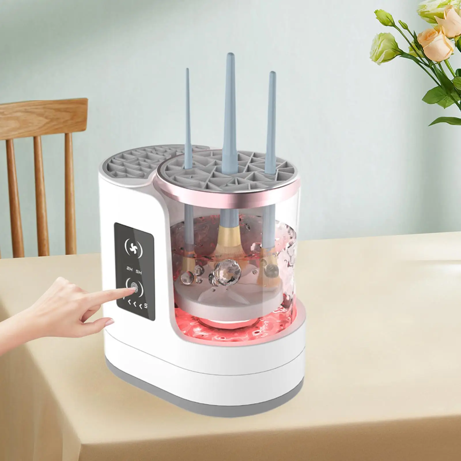 Электрический очиститель кистей для макияжа, сушилка для кистей для красоты, портативная профессиональная машина
Электрический очиститель кистей для макияжа, сушилка для кистей для красоты, портативная профессиональная машина