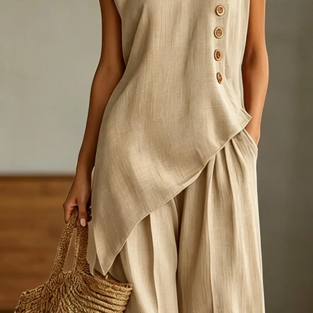 2026 Women Two-piece Suit Women Outfit Women's Summer 2 Piece Sets Buttoned Short Sleeve Tops Wide Leg Pants Matching Outfits
2026 Women Two-piece Suit Women Outfit Women's Summer 2 Piece Sets Buttoned Short Sleeve Tops Wide Leg Pants Matching Outfits