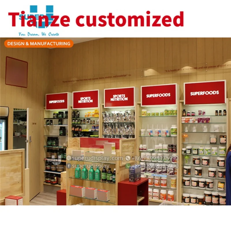 (customized)Retail Food Vitamin Store Interior Decoration Design Supply Natural Food Shop Furniture Display Fixtur
(customized)Retail Food Vitamin Store Interior Decoration Design Supply Natural Food Shop Furniture Display Fixtur