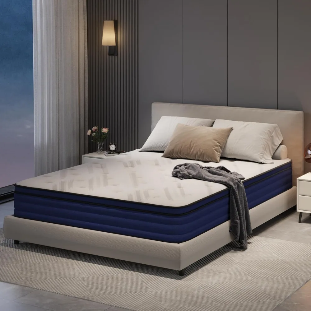 Full Mattress in a Box, 10 Inch Hybrid Mattress, Single Pocket Coils Mattress, Motion Isolation&Edge Support, Pressure Relief, M
Full Mattress in a Box, 10 Inch Hybrid Mattress, Single Pocket Coils Mattress, Motion Isolation&Edge Support, Pressure Relief, M