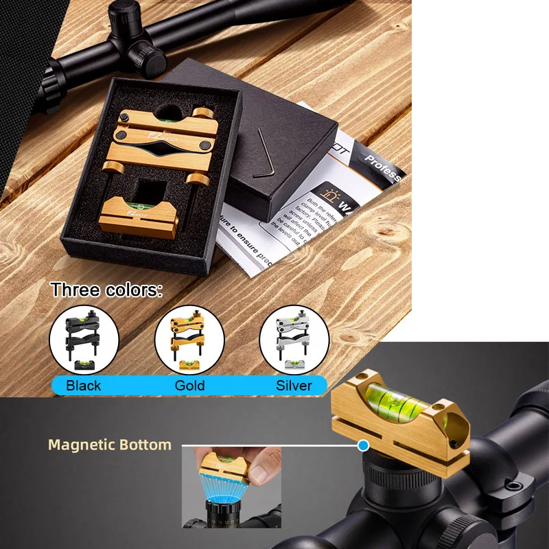 Rifle Scope Bubble Levels Kit Hunting Tactical Spirit Level Magnetic Universal Aluminium Alloy Leveling Tool
Rifle Scope Bubble Levels Kit Hunting Tactical Spirit Level Magnetic Universal Aluminium Alloy Leveling Tool