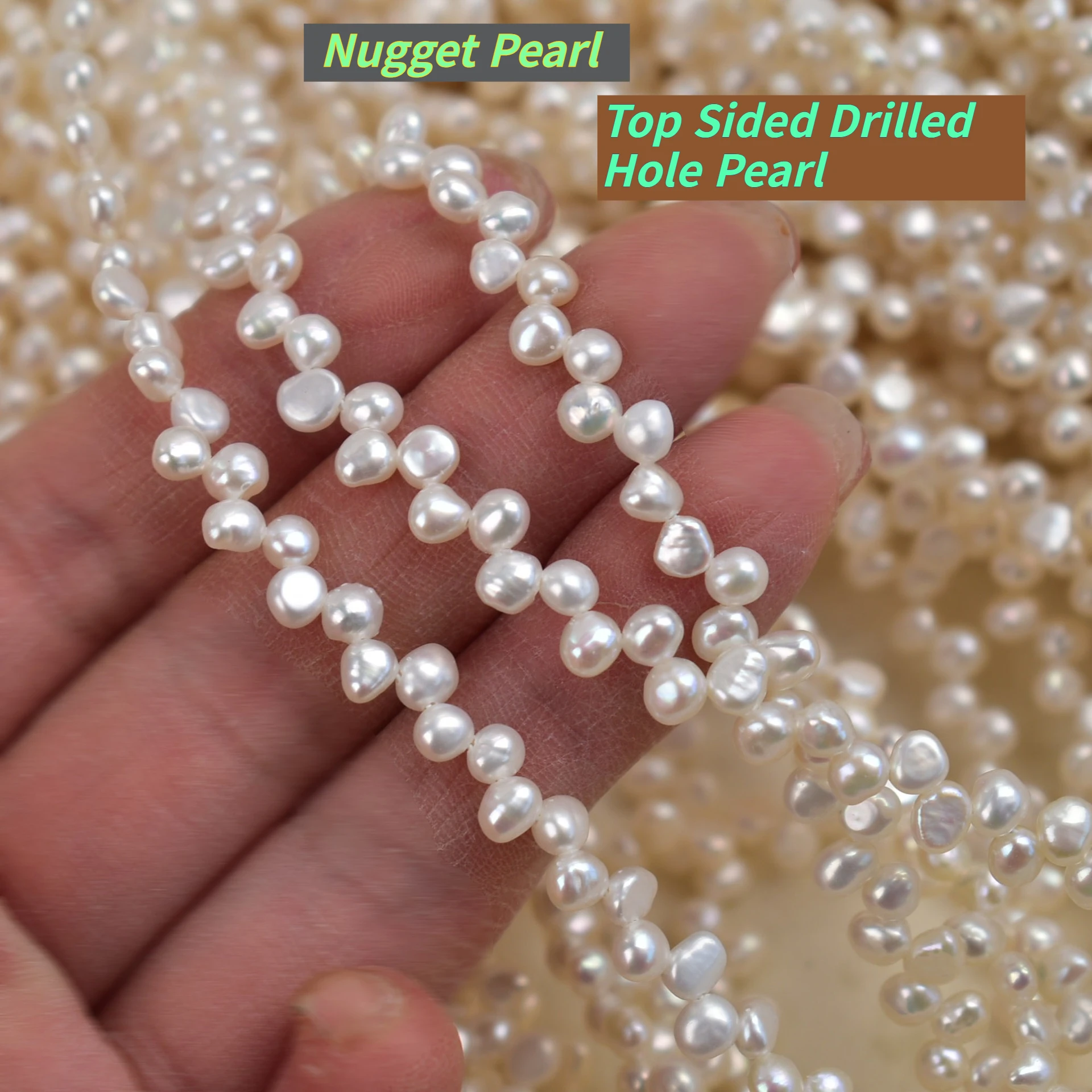 Nugget Pearl 4-5mm Natural Freshwater Pearl Top Sided Drilled Hole Pearl For Jewelry Making DIY Necklace Chains Accessory
Nugget Pearl 4-5mm Natural Freshwater Pearl Top Sided Drilled Hole Pearl For Jewelry Making DIY Necklace Chains Accessory