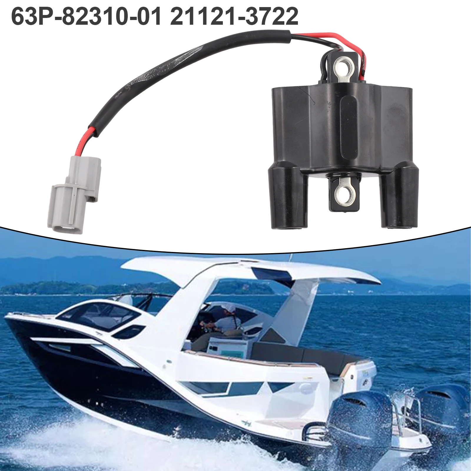 Ignition Components Ignition Coil Motorcyle Parts 63P-82310-01-00 F6T557 Black Outboard Plug-and-play High Quality
Ignition Components Ignition Coil Motorcyle Parts 63P-82310-01-00 F6T557 Black Outboard Plug-and-play High Quality