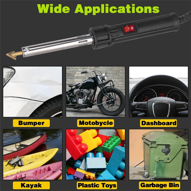 ABRW-150W Сварочный аппарат для пластика 3-в-1, комплект для сварки пластика, насадки для пайки, комплект для сварки пластика для самостоятельного изготовления, ремонт бампера, каяка
ABRW-150W Сварочный аппарат для пластика 3-в-1, комплект для сварки пластика, насадки для пайки, комплект для сварки пластика для самостоятельного изготовления, ремонт бампера, каяка