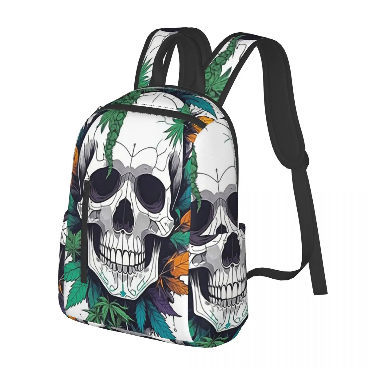 Green Leaves Skull Student Backpack School Bag Hiking Travel Daypack for Men Women Bookbag Shoulder Bags
Green Leaves Skull Student Backpack School Bag Hiking Travel Daypack for Men Women Bookbag Shoulder Bags