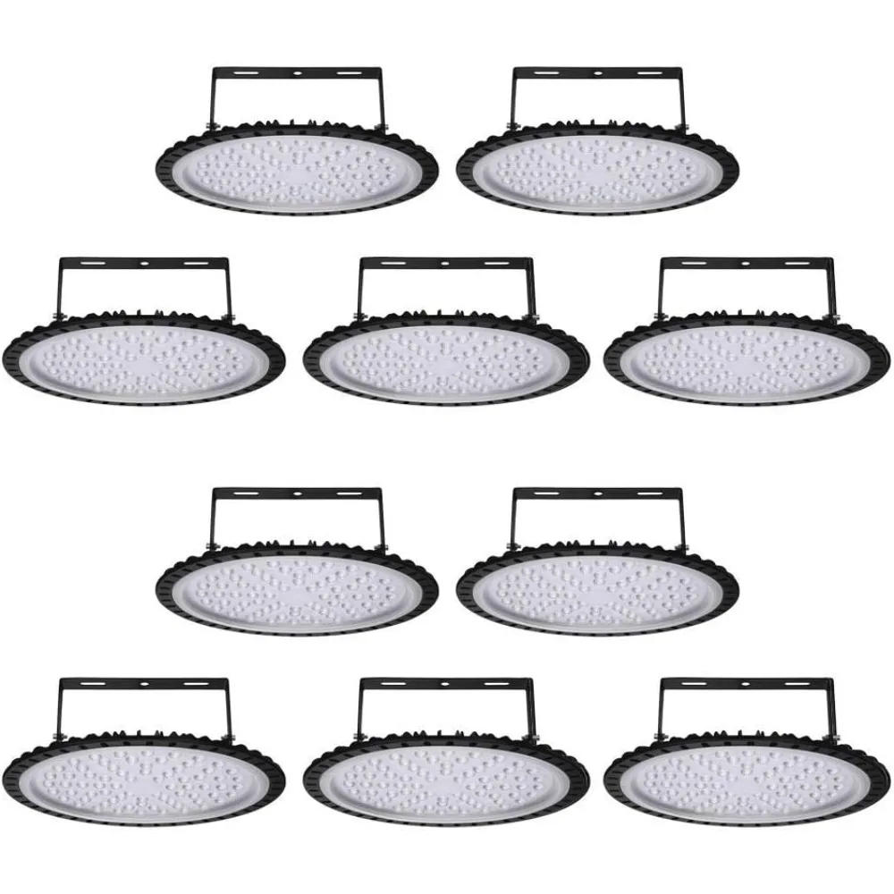 300W LED High Bay Light, 30000LM 6500K Daylight White Ultra Thin LED Warehouse Lighting, IP65 Waterproof Commercial Bay Lighting
300W LED High Bay Light, 30000LM 6500K Daylight White Ultra Thin LED Warehouse Lighting, IP65 Waterproof Commercial Bay Lighting