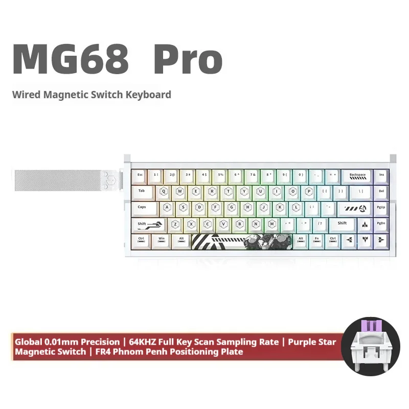 Irok MG68 SE Pro MAX Keyboard Wired Hot Swap RGB 0.01 Accuracy 8K Gamer Mechanical Keyboard E-Sports Gaming Custom Keyboard
Irok MG68 SE Pro MAX Keyboard Wired Hot Swap RGB 0.01 Accuracy 8K Gamer Mechanical Keyboard E-Sports Gaming Custom Keyboard