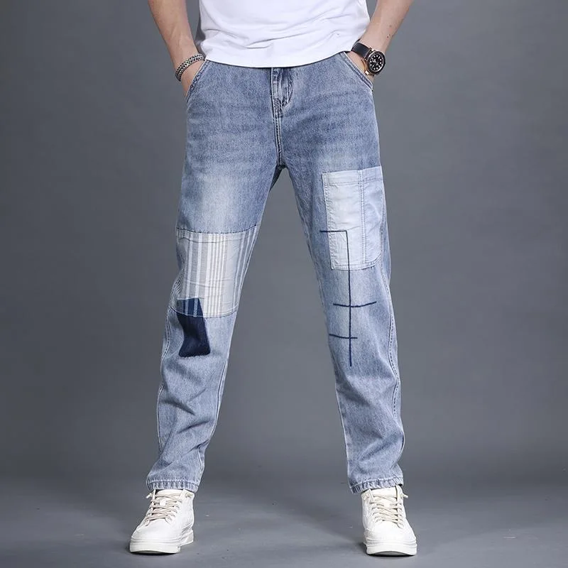 Fall New Style Men's Casual Straight Leg Stretchy Jeans Trendy Brand Patchwork Slim Fit Versatile Comfortable Long Pants
Fall New Style Men's Casual Straight Leg Stretchy Jeans Trendy Brand Patchwork Slim Fit Versatile Comfortable Long Pants