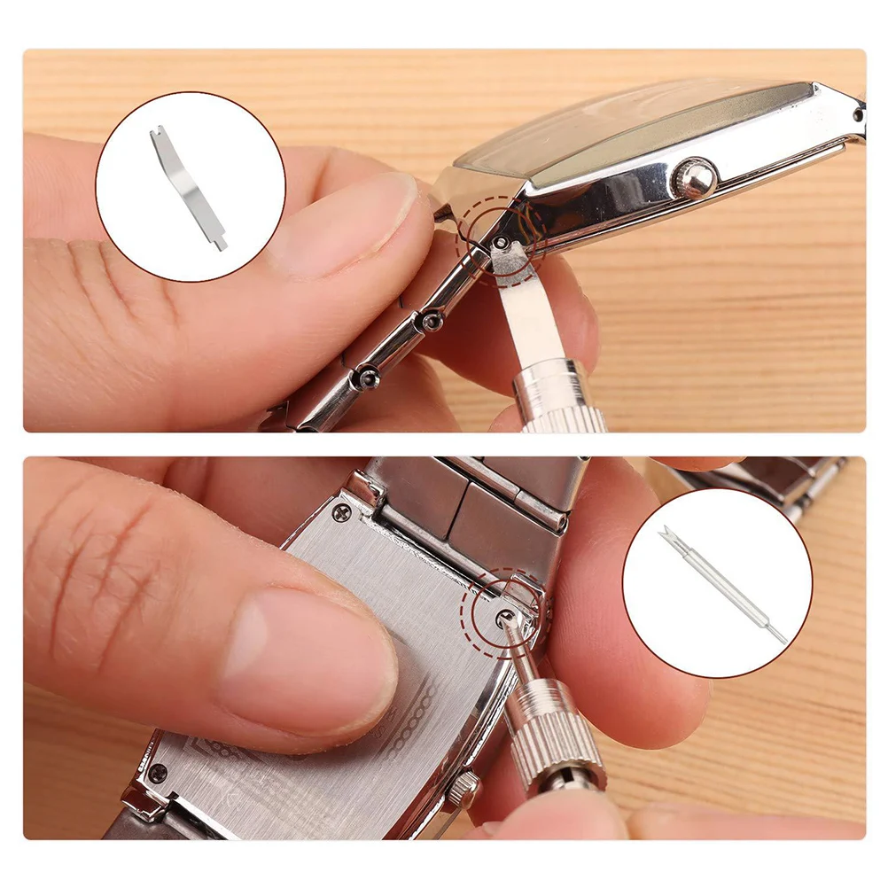 114pcs Tool Set Metal Watch Band Repair Tool Watch Strap Band Remover Tools Pins Easy Fitting Spring Bars Link Adjust Open
114pcs Tool Set Metal Watch Band Repair Tool Watch Strap Band Remover Tools Pins Easy Fitting Spring Bars Link Adjust Open