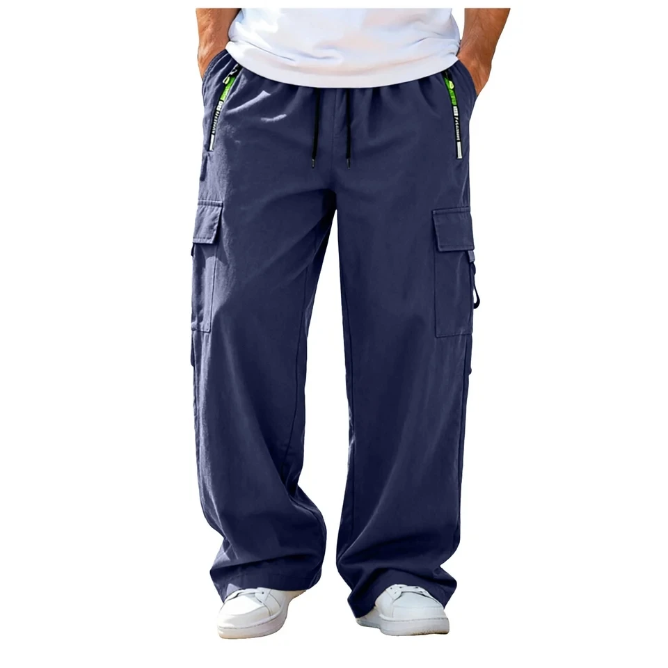 Men's Cargo Pants Outdoor Loose Straight Long Trousers Multi-Pocket Workwear Male Trousers Baggy Sweatpants Mens Clothing
Men's Cargo Pants Outdoor Loose Straight Long Trousers Multi-Pocket Workwear Male Trousers Baggy Sweatpants Mens Clothing