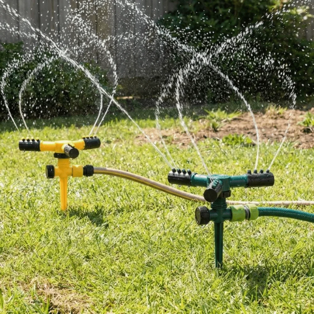 Ground Insert Automatic Garden Sprinkler Corrosion Resistant Three Fork 360° Rotating Sprinkler Adjustable Nozzle
Ground Insert Automatic Garden Sprinkler Corrosion Resistant Three Fork 360° Rotating Sprinkler Adjustable Nozzle