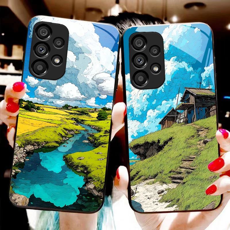 Houses on the grassland For Samsung Galaxy S10 S20 Plus S21 FE S22 23 24 FE S25 Ultra Black tempered glass phone case hard shell
Houses on the grassland For Samsung Galaxy S10 S20 Plus S21 FE S22 23 24 FE S25 Ultra Black tempered glass phone case hard shell