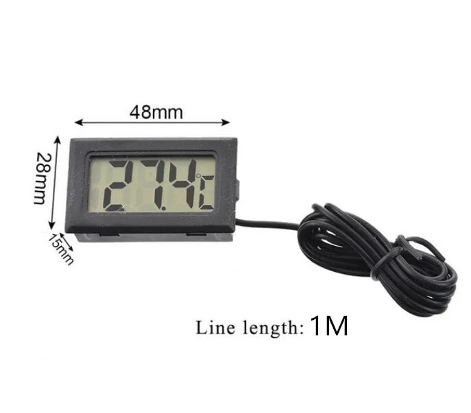 50pcs Digital Electronic Thermometer Instruments Temperature Sensor Pyrometer Water Temperature Meter With Waterproof Probe 1m
50pcs Digital Electronic Thermometer Instruments Temperature Sensor Pyrometer Water Temperature Meter With Waterproof Probe 1m