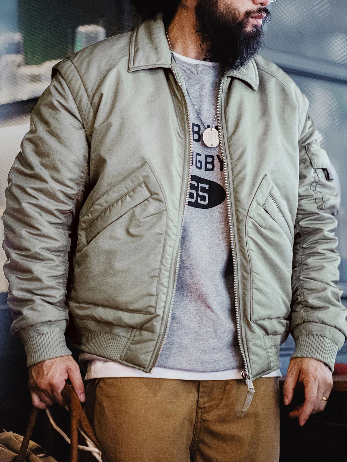 Maden American Retro CWU45P Pilot Jaet Cotton Warmth Collar Men's Autumn Winter Thiened Long Sve Zipper Casual Coat
Maden American Retro CWU45P Pilot Jaet Cotton Warmth Collar Men's Autumn Winter Thiened Long Sve Zipper Casual Coat