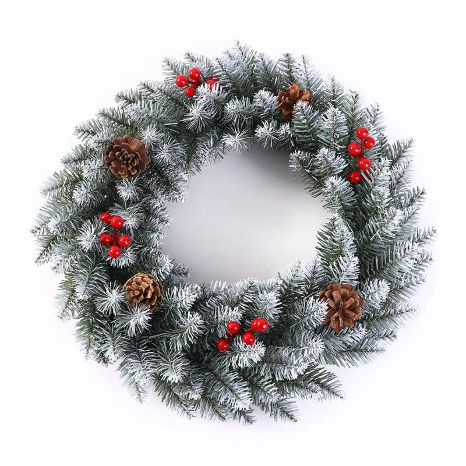 12" Pine Cone Grapevine Flocked Glitter Fir Wreath Artificial Christmas Wreath with Pine Cones, Berry Clusters
12" Pine Cone Grapevine Flocked Glitter Fir Wreath Artificial Christmas Wreath with Pine Cones, Berry Clusters