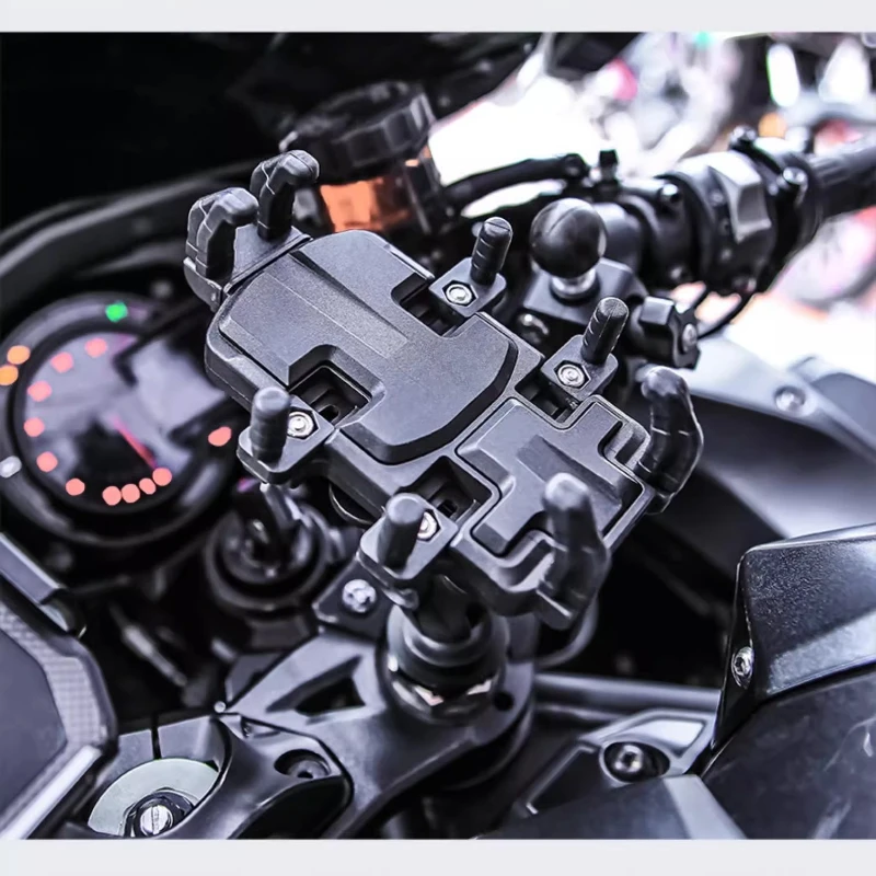 Universal Moto Mobile Stand Car Bike Cellphone Holde with 9cm Double Socket Phone Holder Motorcycle Portable Armor Phone Mount
Universal Moto Mobile Stand Car Bike Cellphone Holde with 9cm Double Socket Phone Holder Motorcycle Portable Armor Phone Mount