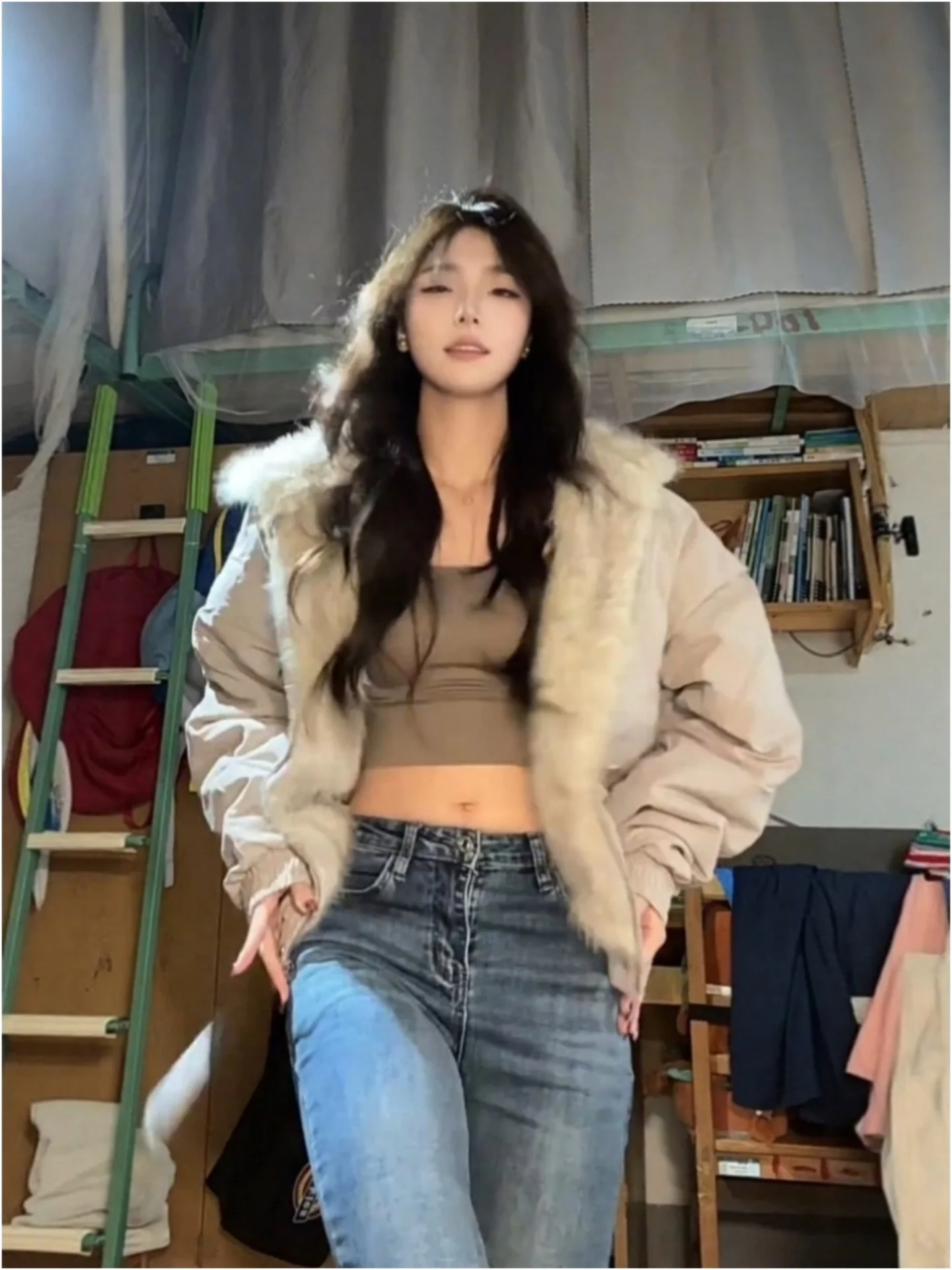 k ey Suede ort Cotton Jaet with Cotton Sandwich Thiened Hooded American Sle Coat for Men And Women in Winter
k ey Suede ort Cotton Jaet with Cotton Sandwich Thiened Hooded American Sle Coat for Men And Women in Winter