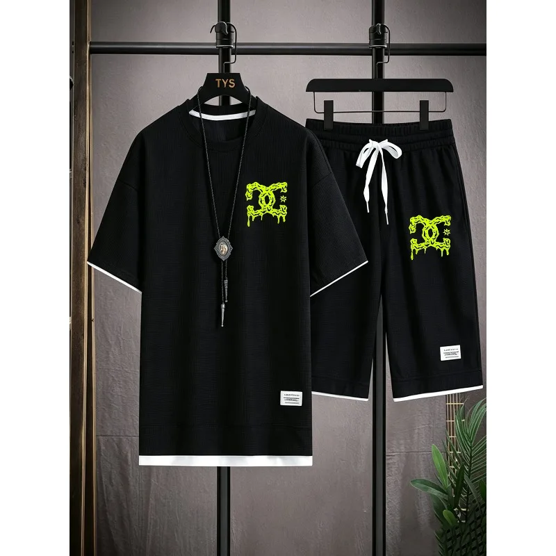 2026 Youth waffle print T-shirt&drawstring shorts with side pockets casual summer two-piece set fashionable and versatile
2026 Youth waffle print T-shirt&drawstring shorts with side pockets casual summer two-piece set fashionable and versatile