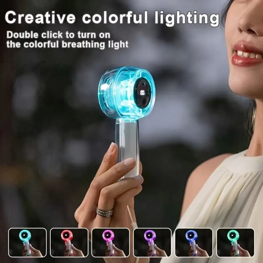 Transparent Portable Handheld Fan 100 Speed Adjustable Color Light Mini Electric Fan High-speed LED Digital Display
Transparent Portable Handheld Fan 100 Speed Adjustable Color Light Mini Electric Fan High-speed LED Digital Display