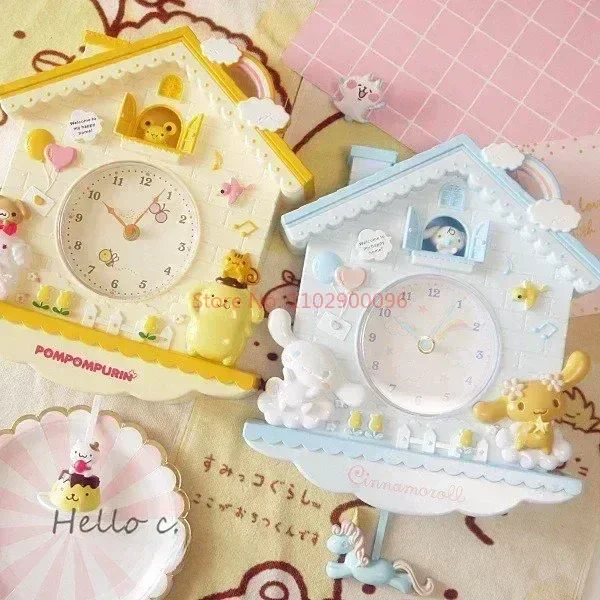 Милые настенные часы Sanrio Cinnamorolls Melodys настенные часы pompurins настенные подвесные качающиеся часы для спальни декоративные Мультяшные часы подарок на день рождения
Милые настенные часы Sanrio Cinnamorolls Melodys настенные часы pompurins настенные подвесные качающиеся часы для спальни декоративные Мультяшные часы подарок на день рождения