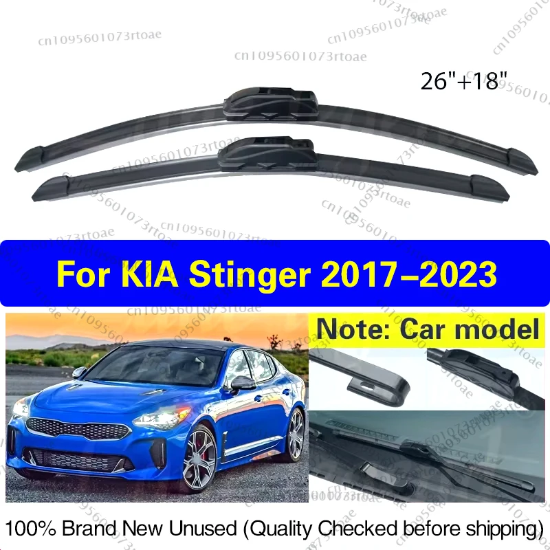 Car Front Wiper Blades For Kia Stinger 2017 2018 2019 2020 2021 2022 2023 Windshield Windscreen Window 26"+18" Car Accessories
Car Front Wiper Blades For Kia Stinger 2017 2018 2019 2020 2021 2022 2023 Windshield Windscreen Window 26"+18" Car Accessories