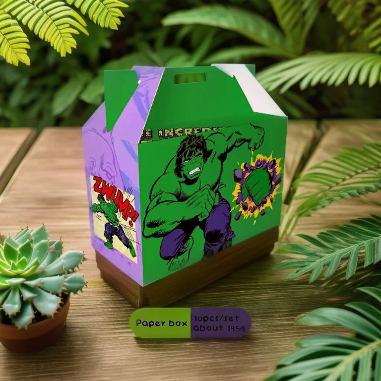 10pcs Hulk Birthday Party Favor Boxes - Superhero Theme Paper Candy Containers for Kids Celebration Decorations & Gift Packaging
10pcs Hulk Birthday Party Favor Boxes - Superhero Theme Paper Candy Containers for Kids Celebration Decorations & Gift Packaging