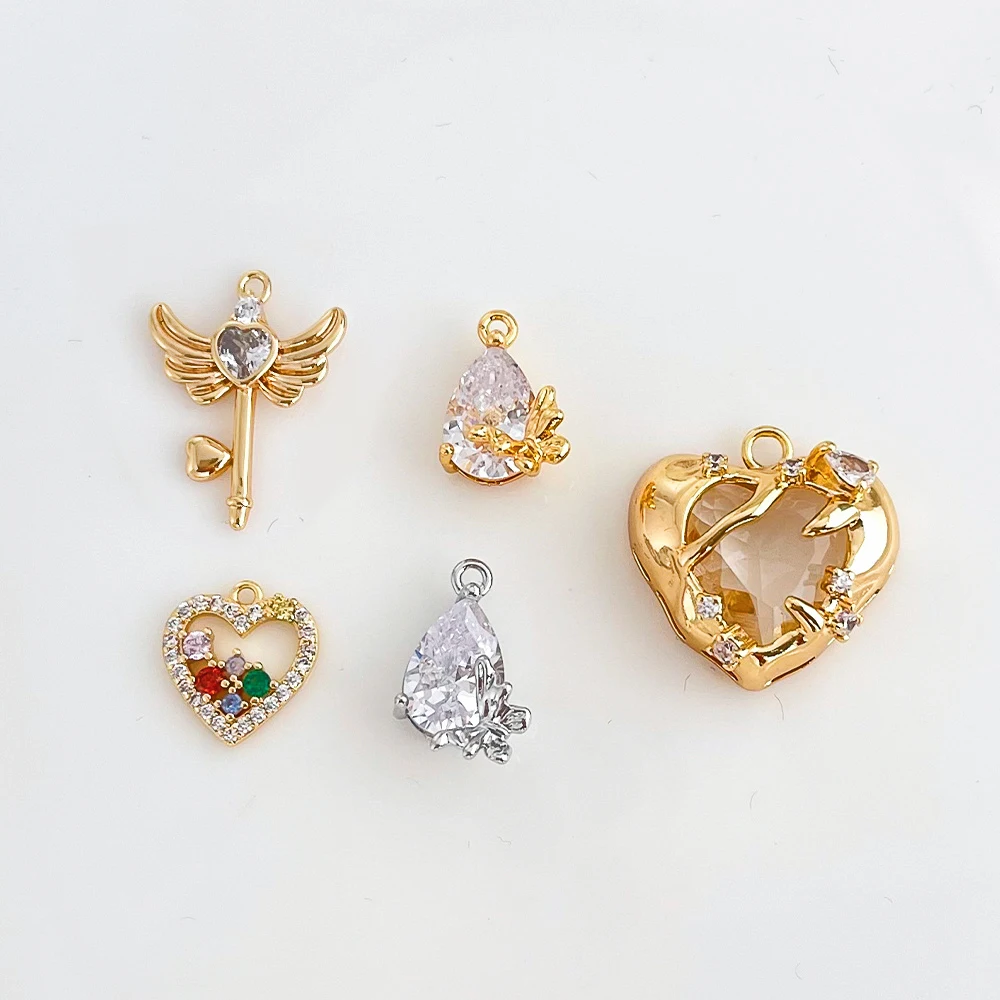 Cordial Design 20Pcs CZ Pendant For Valentine's Day/Genuine Gold Plating/Heart Shape/DIY Accessories/Hand Made/Charms #196076
Cordial Design 20Pcs CZ Pendant For Valentine's Day/Genuine Gold Plating/Heart Shape/DIY Accessories/Hand Made/Charms #196076