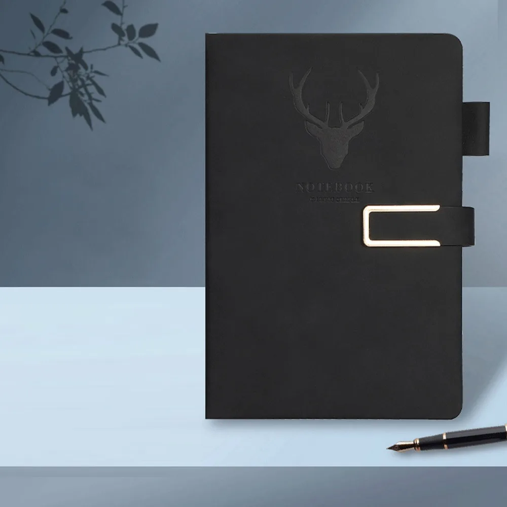 New PU Leather Magnetic Buckle Notebook Magnetic Buckle Deer Pattern Lined Journal Pen Holder Writing Diary
New PU Leather Magnetic Buckle Notebook Magnetic Buckle Deer Pattern Lined Journal Pen Holder Writing Diary