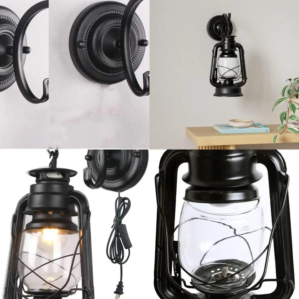 Настенный бра с металлическим абажуром и подключаемым фонарем, основанием E27, подходит для гостиных и спален
Настенный бра с металлическим абажуром и подключаемым фонарем, основанием E27, подходит для гостиных и спален