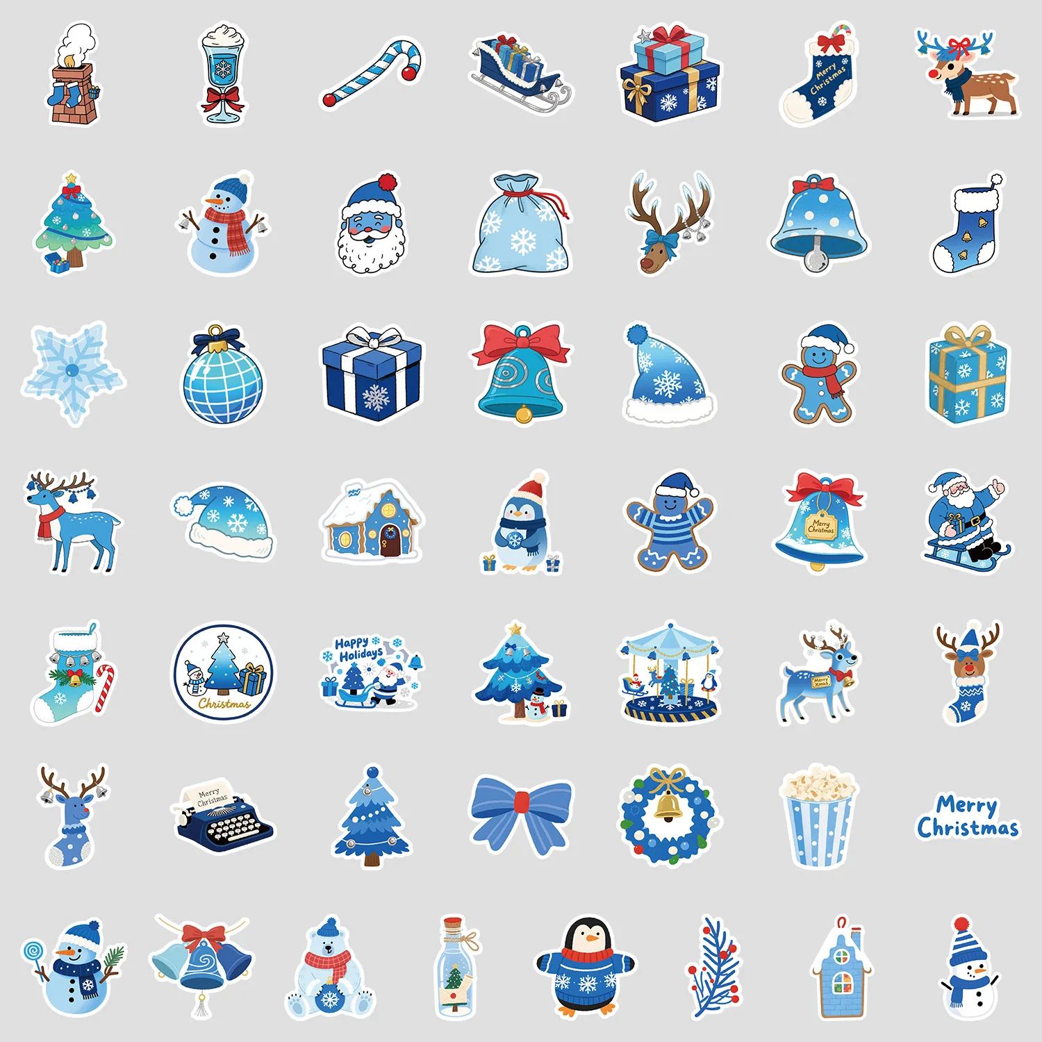 10/30/50PCS Blue INS Style Christmas Doodle Stickers Cartoon Creative Decorative Water Cup Pencil Box Guitar Waterproof Decal
10/30/50PCS Blue INS Style Christmas Doodle Stickers Cartoon Creative Decorative Water Cup Pencil Box Guitar Waterproof Decal