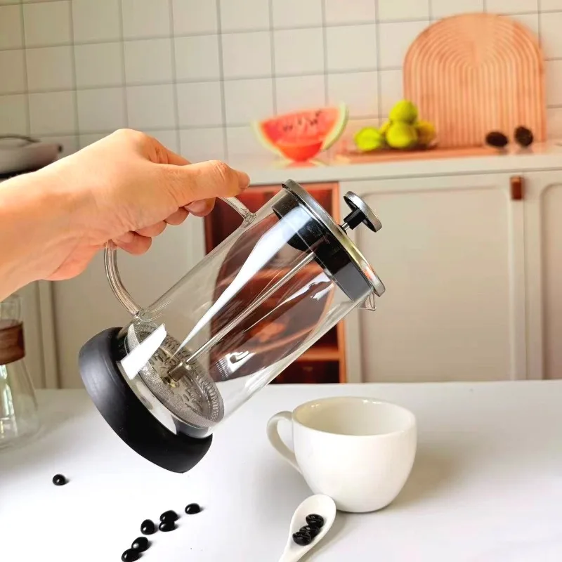 French Press Coffee Maker,Heat Resistant Thickness Borosilicate Glass Coffee Press,Coffee Brewer Tea Press,BPA Free Glass Teapot
French Press Coffee Maker,Heat Resistant Thickness Borosilicate Glass Coffee Press,Coffee Brewer Tea Press,BPA Free Glass Teapot
