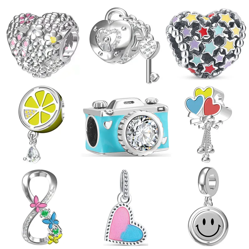 2024 New Camera Star Love Lock Balloons Smile face Beads Fit Original Pendant Charms 925 Silver Bracelet DIY Women Jewelry Gift
2024 New Camera Star Love Lock Balloons Smile face Beads Fit Original Pendant Charms 925 Silver Bracelet DIY Women Jewelry Gift