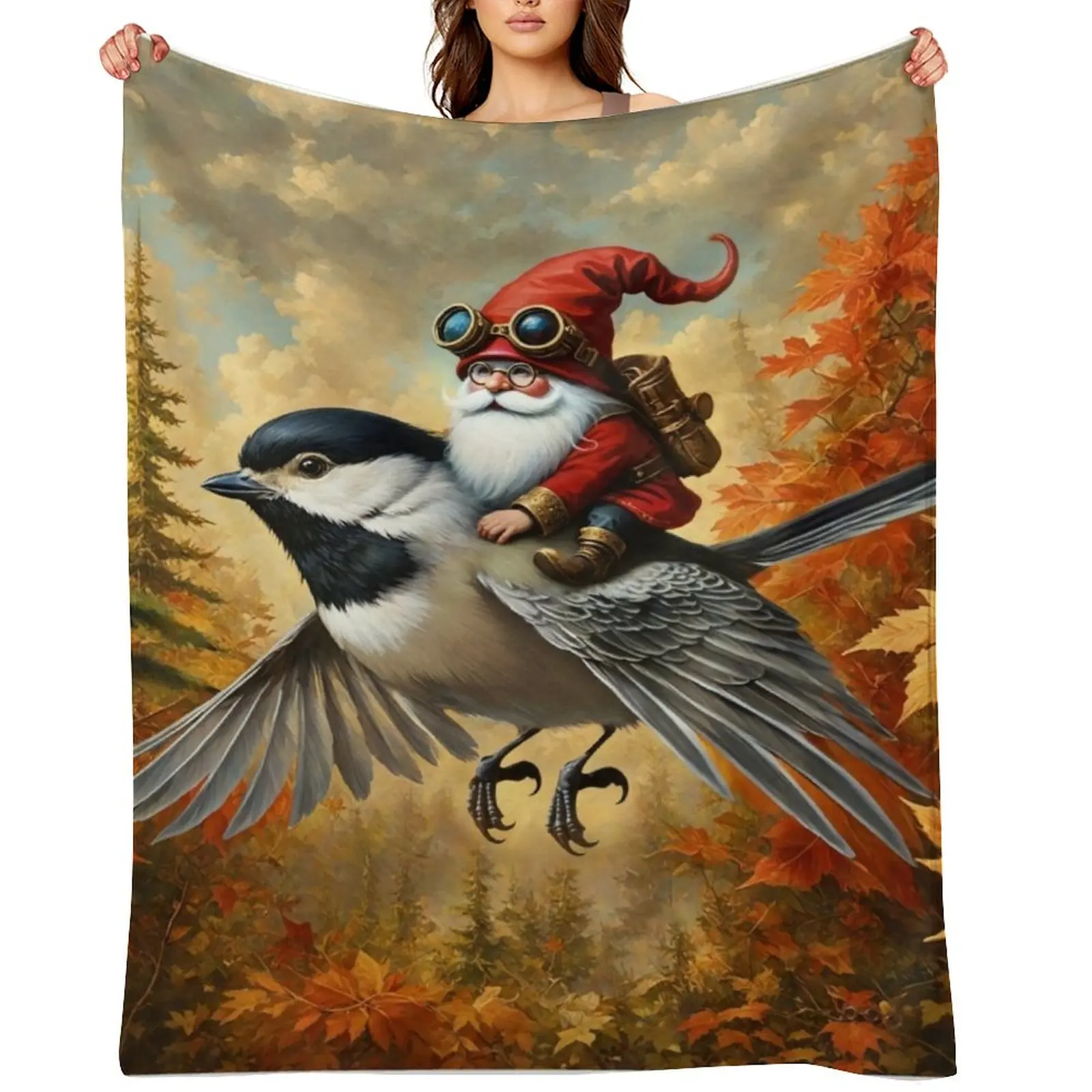 Gnome Rider on a Chickadee Throw Blanket Thermals For Travel Plaid Luxury Throw Summer Blankets
Gnome Rider on a Chickadee Throw Blanket Thermals For Travel Plaid Luxury Throw Summer Blankets