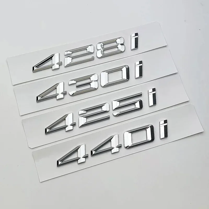 Chrome Letters 416i 418i 420i 425i 428i 430i 440i Top ABS Emblem for Car Styling Fender Trunk Nameplate Logo Sticker Accessories
Chrome Letters 416i 418i 420i 425i 428i 430i 440i Top ABS Emblem for Car Styling Fender Trunk Nameplate Logo Sticker Accessories