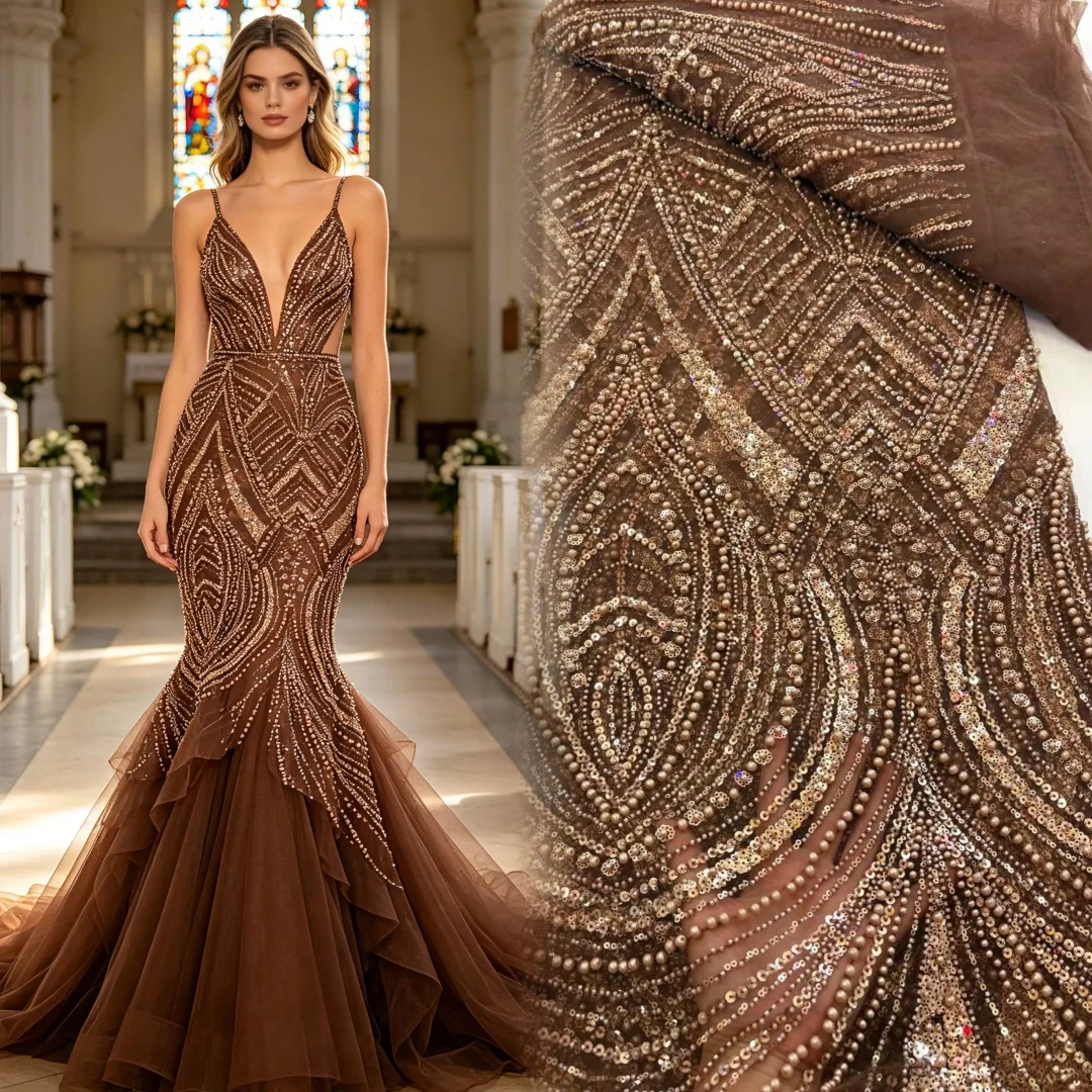 2026 French Heavy Beaded Lace Fabric, African Sequins, Groom Lace,Fabrics for Nigerian Wedding Party Dress Sewing, High Quality
2026 French Heavy Beaded Lace Fabric, African Sequins, Groom Lace,Fabrics for Nigerian Wedding Party Dress Sewing, High Quality