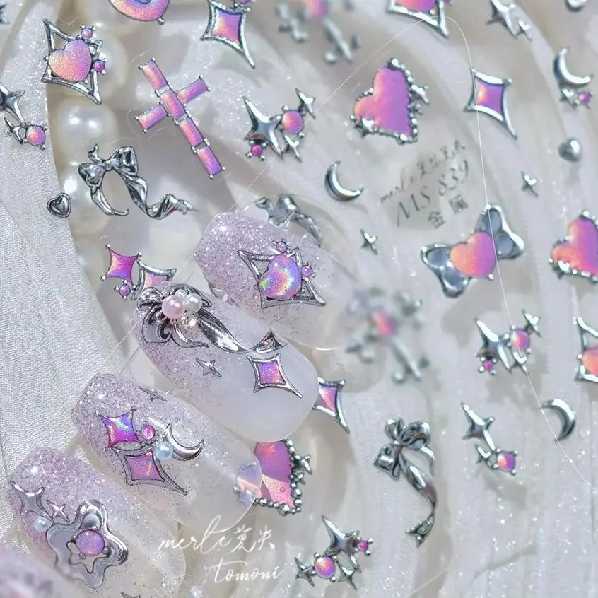 Punk Silver Lava Chain Coffin Ribbon Bowknot Geometric Figure Love Heart Skeleton Lock Star Moon Nail Art Sticker Manicure Decal
Punk Silver Lava Chain Coffin Ribbon Bowknot Geometric Figure Love Heart Skeleton Lock Star Moon Nail Art Sticker Manicure Decal