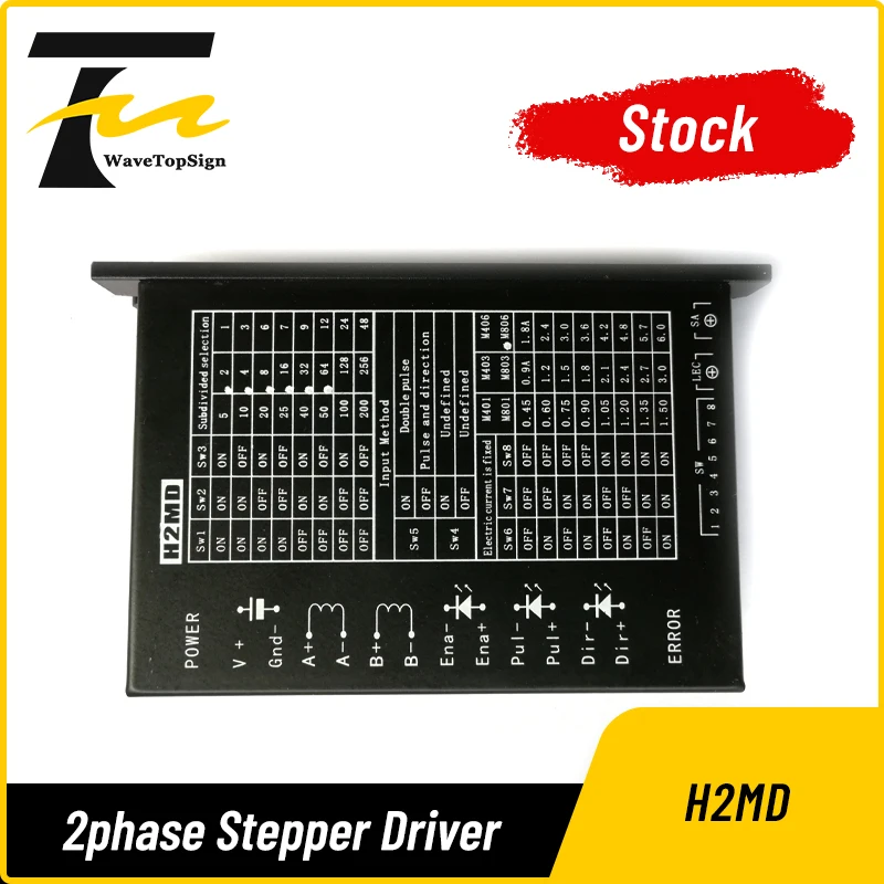 Stepper driver H2MD with subdivision used for 57-step motor
Stepper driver H2MD with subdivision used for 57-step motor