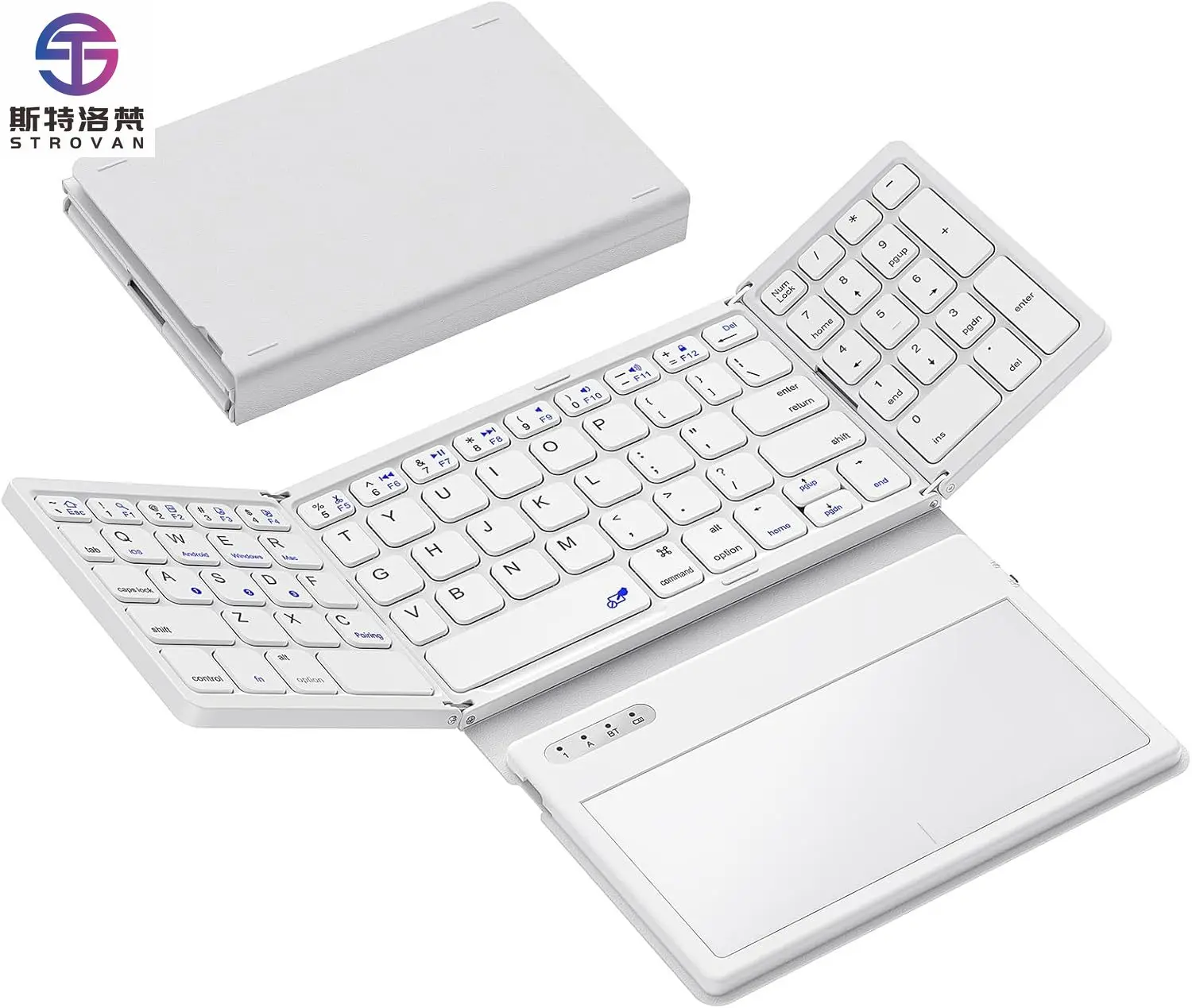 Foldable Bluetooth Keyboard Portable Full Size Folding Keyboard with Touchpad PU Leather Wireless Travel Keyboard for Windows
Foldable Bluetooth Keyboard Portable Full Size Folding Keyboard with Touchpad PU Leather Wireless Travel Keyboard for Windows