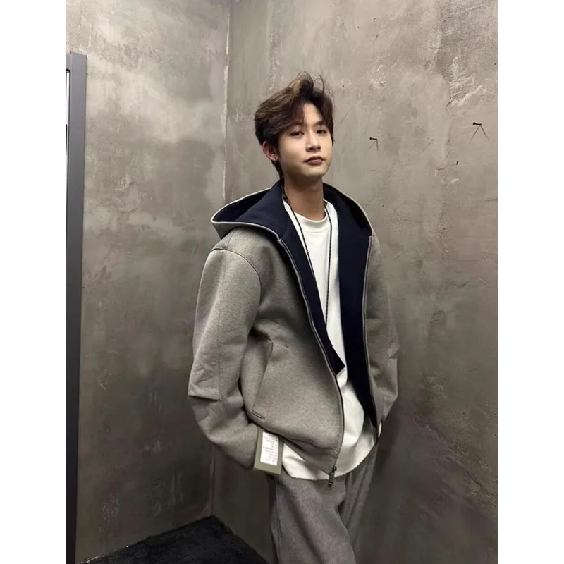 Extra Large 300 Pou Hooded Double Zipper Men's Sweatirt Autumn Winter New Loose Versatile Open Cardigan Jaet Korean Sle
Extra Large 300 Pou Hooded Double Zipper Men's Sweatirt Autumn Winter New Loose Versatile Open Cardigan Jaet Korean Sle